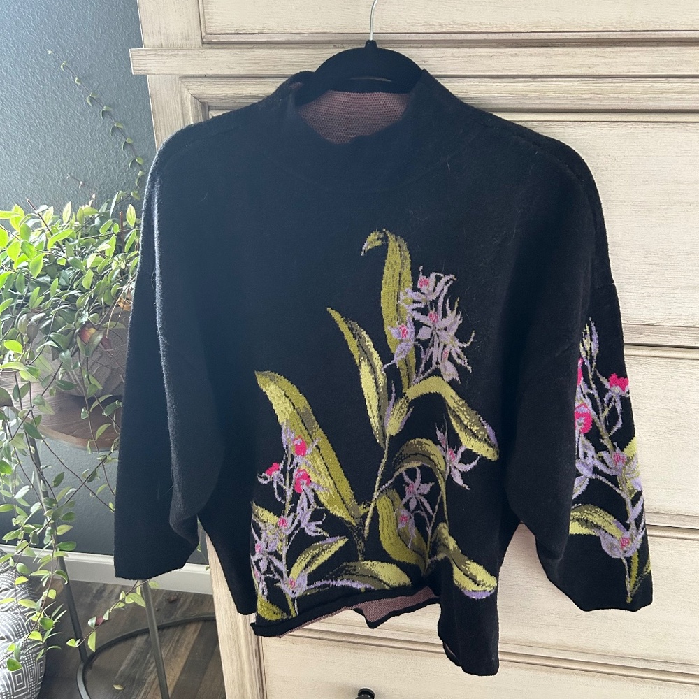 Women’s Anthropologie Maeve Sweater Black XL